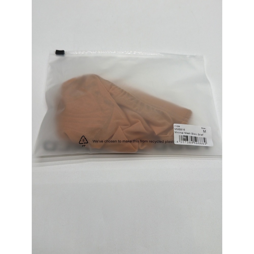Todd Sanfield Tan Minimal Mesh Bikini Brief MM6816 Mens Size M New